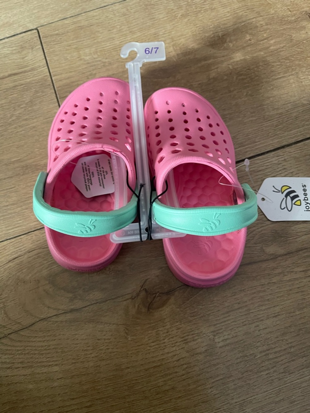 Kids Aqua and Pink Water Shoes